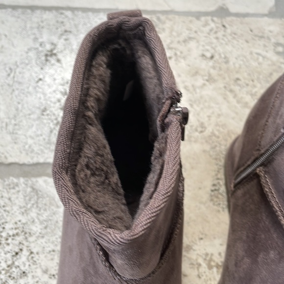 Dunes wedge fur lined booties size 9.5 - Picture 5 of 5